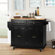 43.3'' Wide Rolling Kitchen Island with Storage and Solid Wood Top