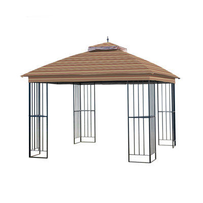 Garden Winds Brown Fabric Replacement Canopy for Gazebo