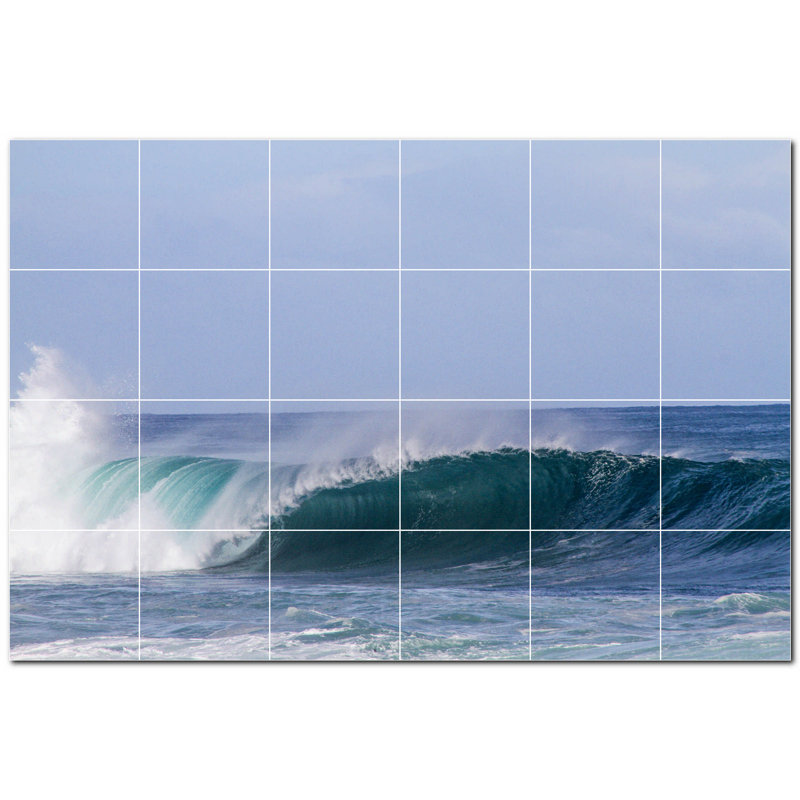 Murale décorative en céramique 4,25 po x 4,25 po
