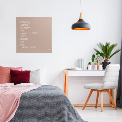 Favorite Love Story Canvas Wall Art by Marla Rae