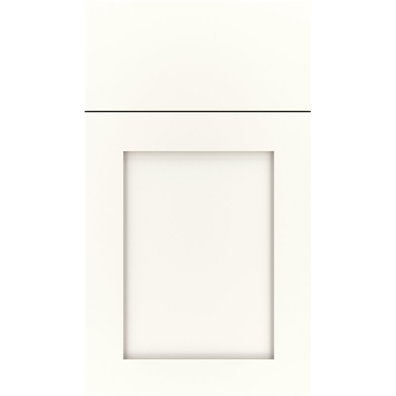 Échantillon de porte Demington, Bois manufacturé (MDF), Whitecap