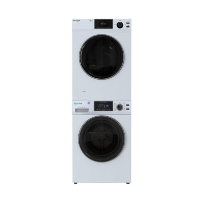 Equator Advanced Stack Laundry 110v 26 Lb Washer 2.5cf+vented Dryer 4cf 1 Outlet