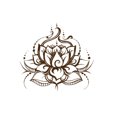 Adhésif décoratif fleur de lotus