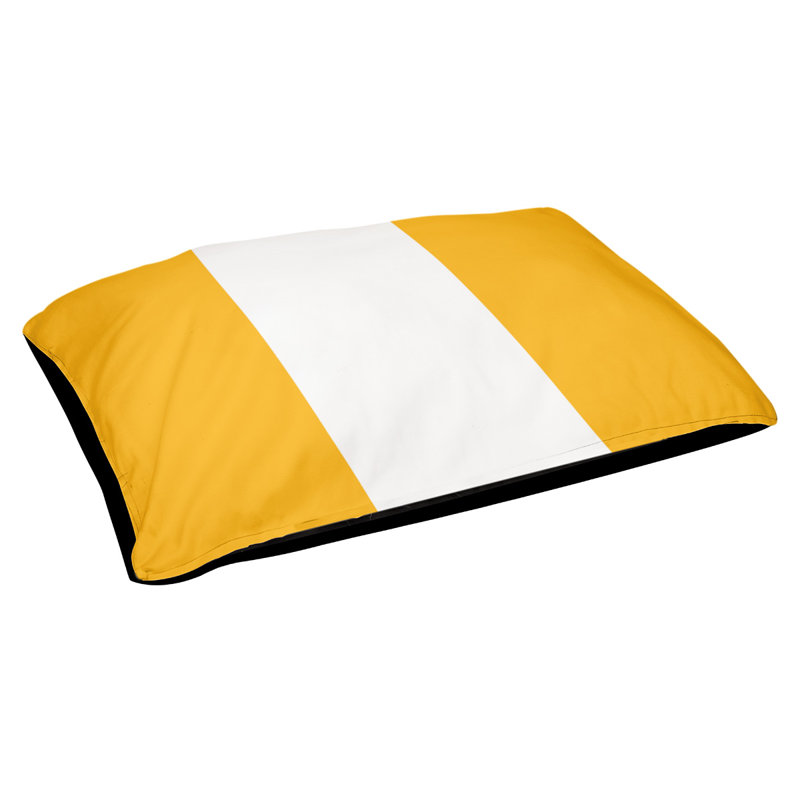 Coussin de lit pour chien Cincinnati, Grand (l 40 po x P 30 po x H 6,5 po), Gold/White