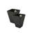 Cara 2-Pack Square Composite Pot Planters