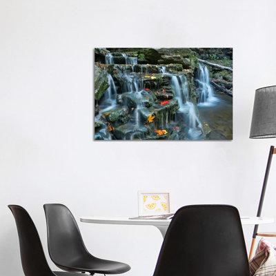 Kitchen Creek Cascades, Autumn, Ricketts Glen State Park, Pennsylvania by Tim Fitzharris - Wrapped Canvas Gallery-Wrapped Canvas Giclée