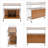 Accent Side Table with Bamboo Base-98284319