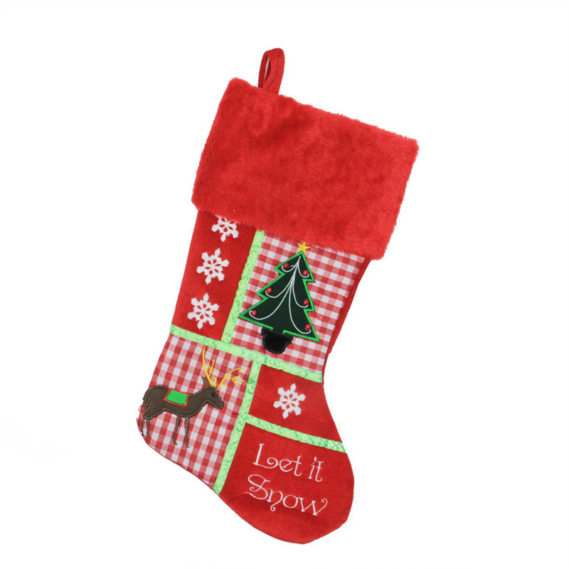Chaussette de Noël 18,5 po Red Cheers