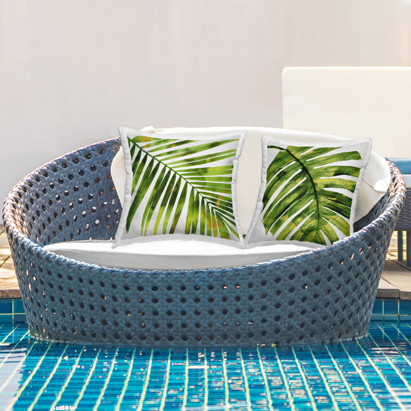 Ensemble de coussins 2 pièces Tropical Monstera