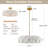 Modern Flower Glass Gold Chandelier-156439686-156439707