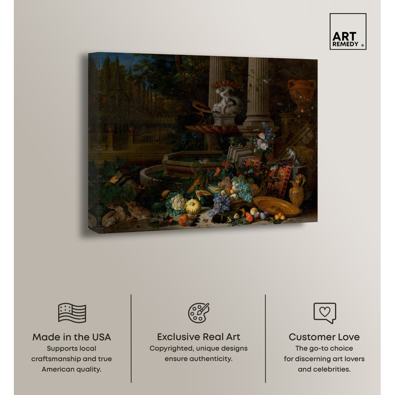 Vintage Still Life Banquet Canvas Wall Art, 20" x 16"
