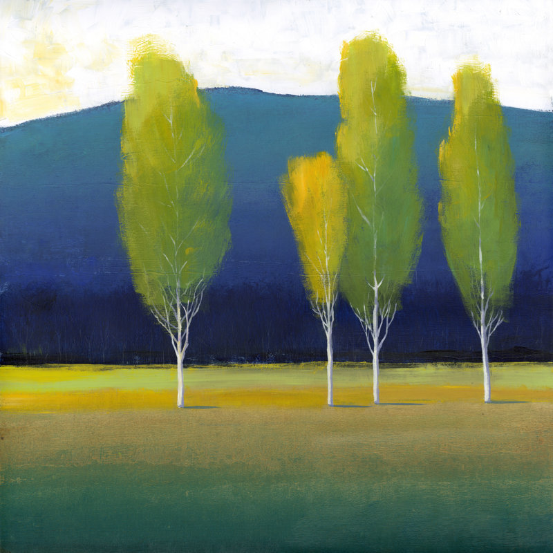 Glowing Trees I by Tim OToole - Wrapped Canvas Painting, 122cm H x 122cm W