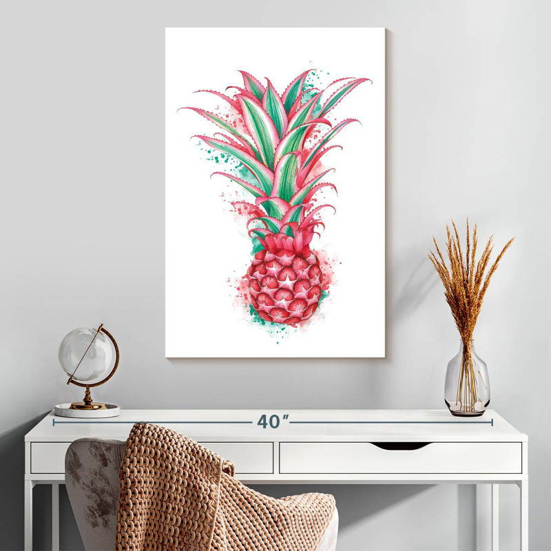 Ananas rose, H 30 po x l 20 po