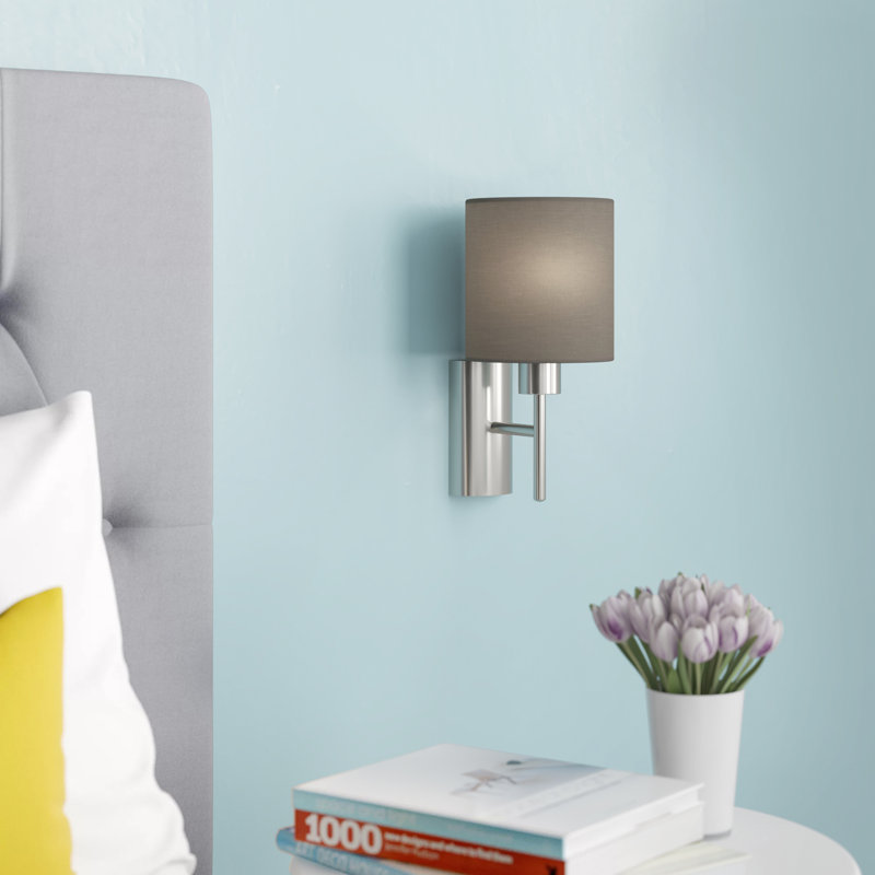Patience Steel Armed Sconce, Taupe