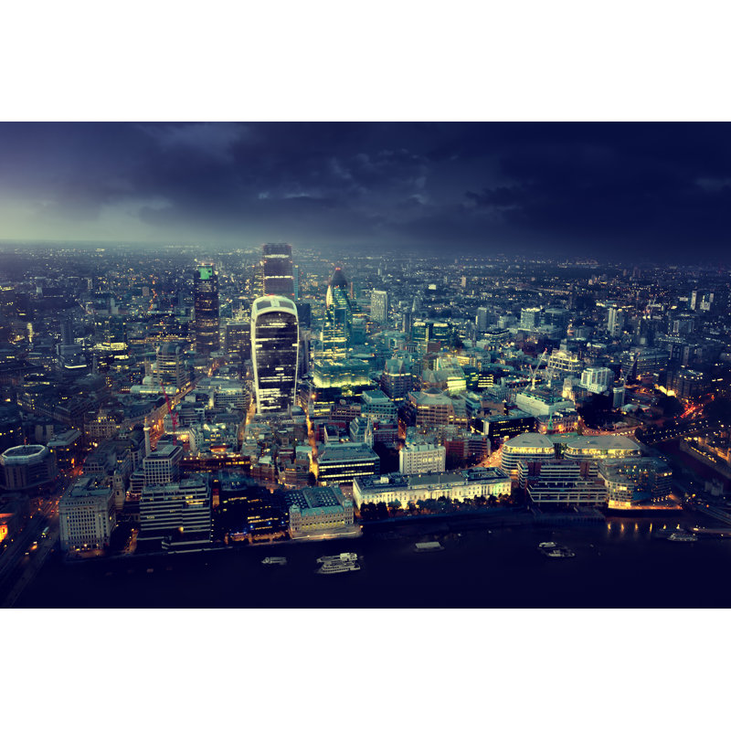 City Of London At Sunset by IakovKalinin - Wrapped Canvas Print, 20cm H x 30cm W
