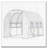 Outsunny 10' x 7' x 7' Walk-in Tunnel Greenhouse, Outdoor Green House with Anti-Tear PE Cover, Zipper Doors and Mesh Windows, White