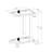 Chrome Glass Side Table,Acrylic End Table,Glass Top C Shape Square Table with Metal Base for Living Room,Bedroom,Balcony Home and Office-1960401163