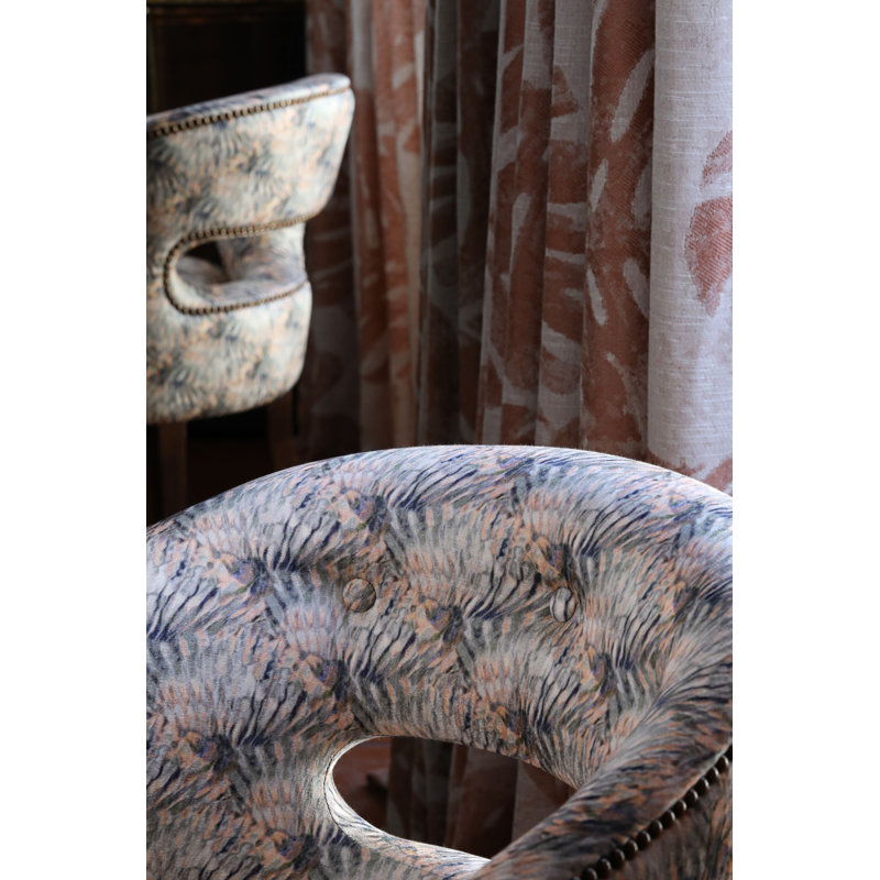 Tissu Bloom Bloom, Plumes de corail