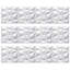 Panneau mural 3D 11,8 "x 11,8" en blanc (paquet de 12)