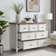 Commode moderne à 7 tiroirs, commode à tiroirs et rangement pour vêtements, armoire de rangement pour le salon, rangement pour la commode BEIGE