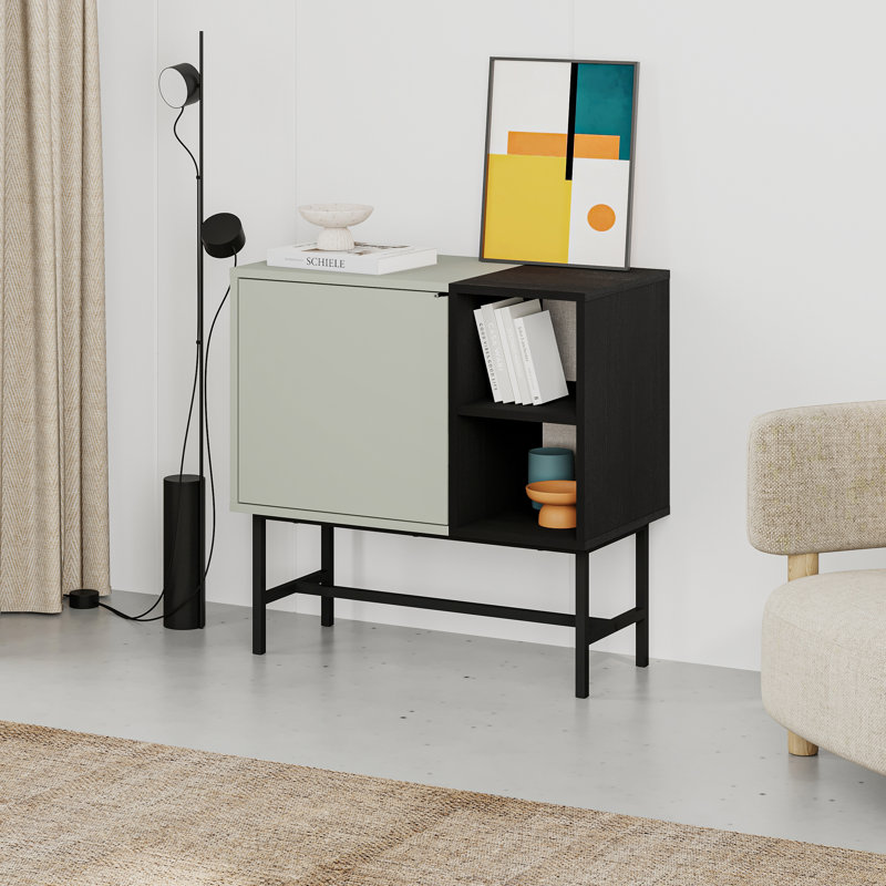 Storage Cabinet, Gray/Black