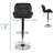 Stewartsville 3-Piece Pedestal Faux Leather Dining Set-455455597-494163889