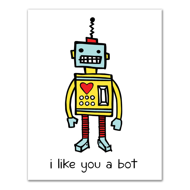 Art sur toile Pizano I Like You a Bot