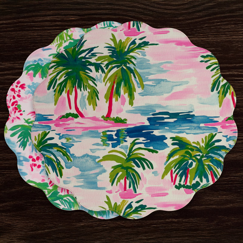 Vida Vinyl Round Placemats
