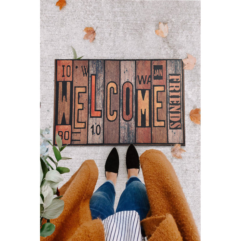 Durable PVC Doormat, Non-Slip Underside, 15.7 x 23.6 inches | 100% PVC Material, Machine Washable at 86°F | Perfect for Indoor & Outdoor Use, Easy to Clean, Stylish & Functional Welcome Mat