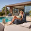 Ensemble de fauteuil à billes avec grand repose-pieds Alpine-348276029