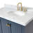 Cambridge Single Bathroom Vanity with Carrara Marble Top-88398685