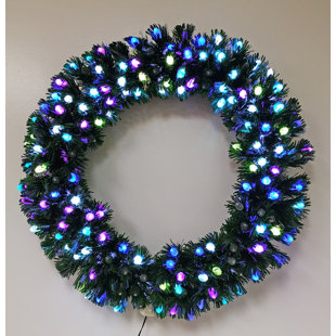 Handcrafted Faux Pine Plastic 32'' Wreath