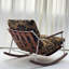 Chaise berçante moderne en chenille moderne