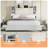 47.2" Bookcase Upholstered Queen Size Bed Frame with 4 Storage Drawers,Light Gray-1141740868-1141740871