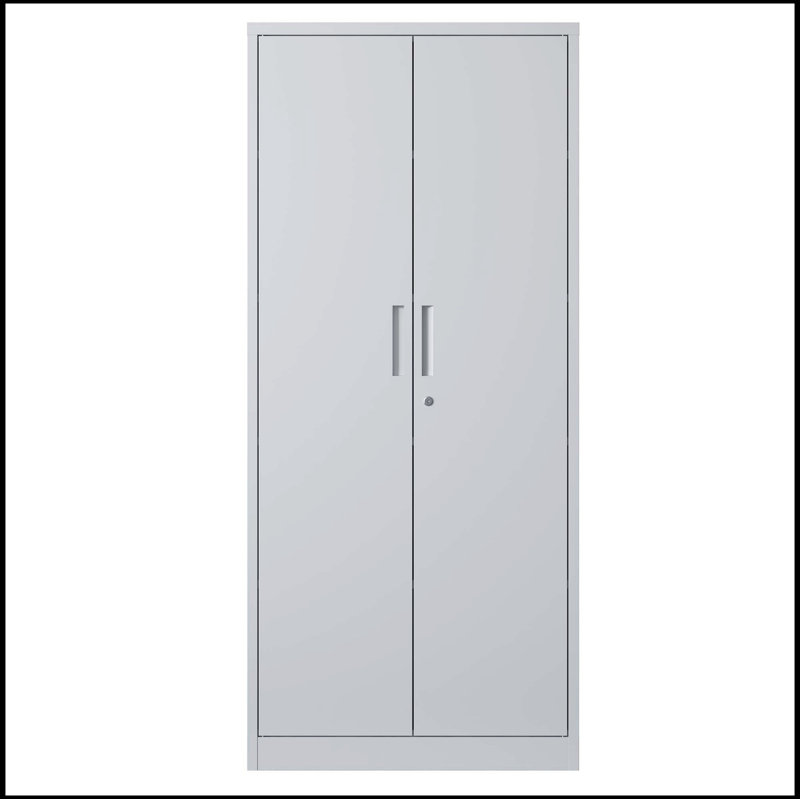 72"H Metal Garage Storage Cabinet, Black Tool Steel Locking Cabinet, H 70,87 po x l 31,5 po x P 15,75 po, Blanc