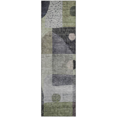 Premium Machine Washable Dilorenzo AMF1117 Geometric Rug