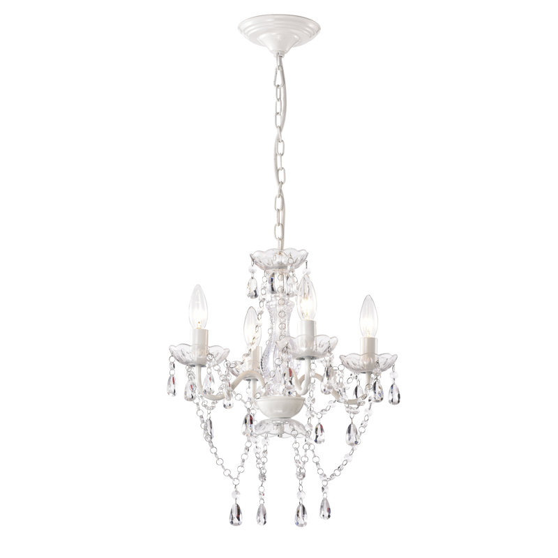 Jenifry 4 - Light Dimmable Empire Chandelier, Clear, Beige