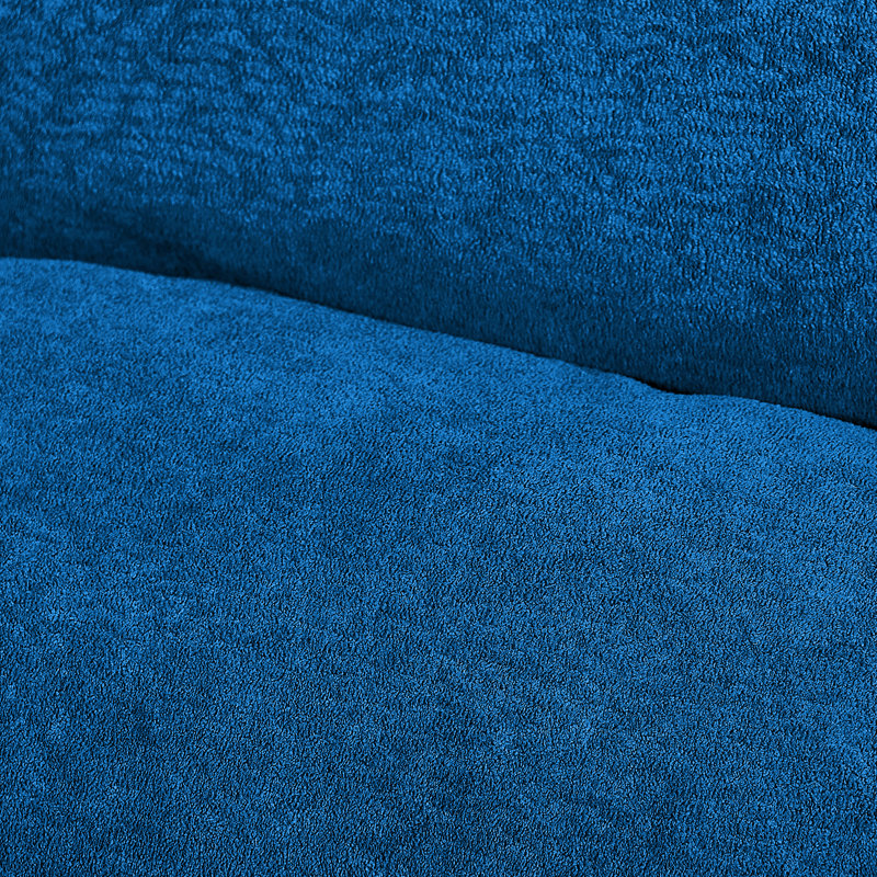 Canapé-lit convertible, 31.89" H x 56.3" W x 39.76" D, Bleu