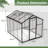6X8 FT Greenhouse For Outdoors, Polycarbonate Greenhouse With Quick Setup Structure And Roof Vent, Aluminum Large Walk-In Greenhouse For Outside Garden Backyard-123375653