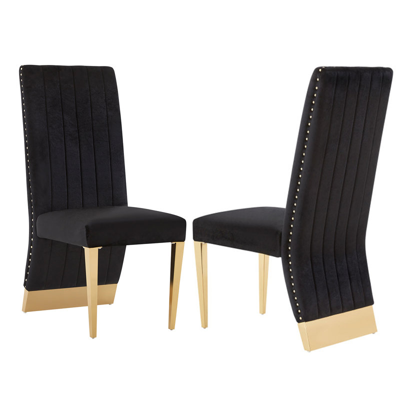 Chaise Parsons Chair, Doré, Noir