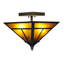 "T" Mission 2 - Light Semi Flush Mount