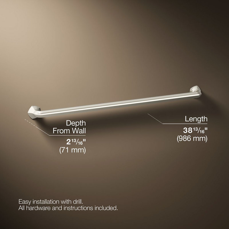 Occasion Grab Bar, Vibrant Polished Nickel, 36"