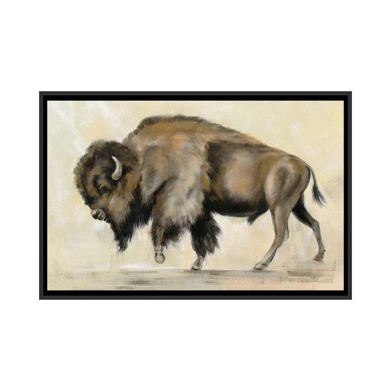 Bronze bronze par Silvia Vassileva - reproduction d'art, H 18 po x l 26 po x P 1,5 po, Toile avec cadre noir, Pas de tapis
