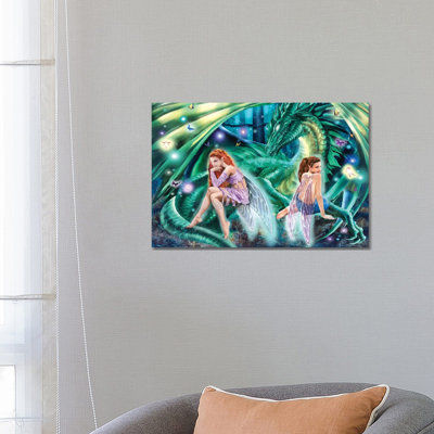 Gemini Faeries 1 Piece Wrapped Canvas Painting