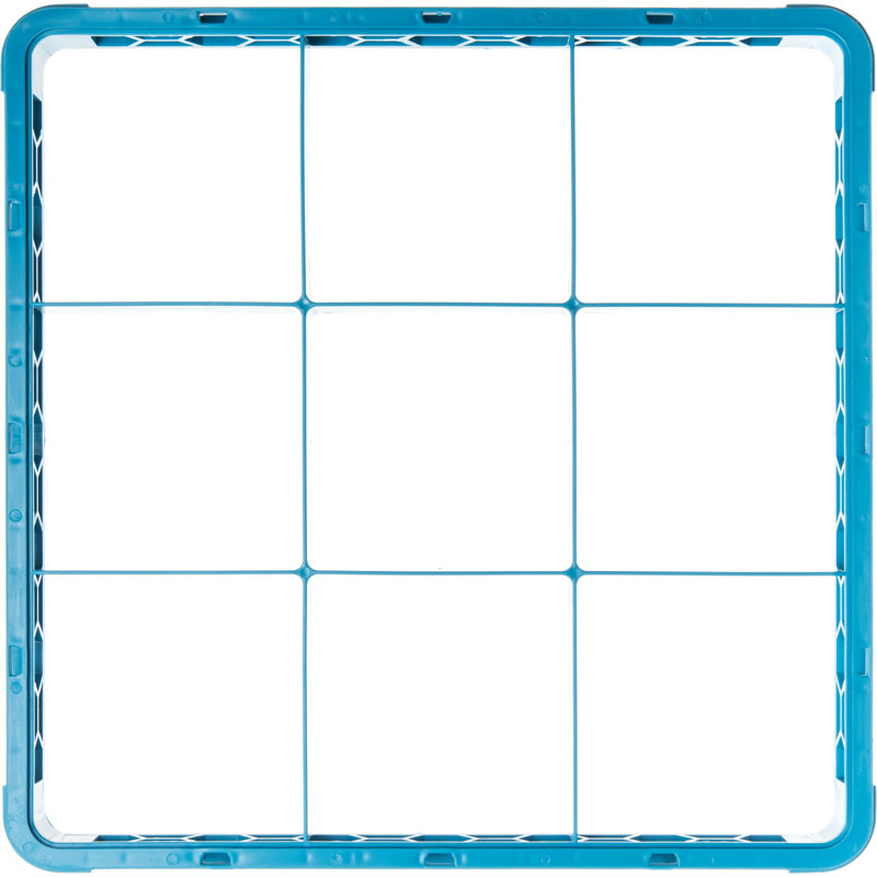 Extension de rangement en verre à 9 compartiments OptiClean™, Bleu
