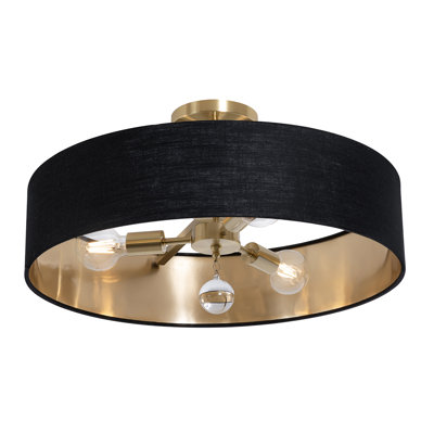 Luminaire suspendu simple à 3 lumières Woodvale