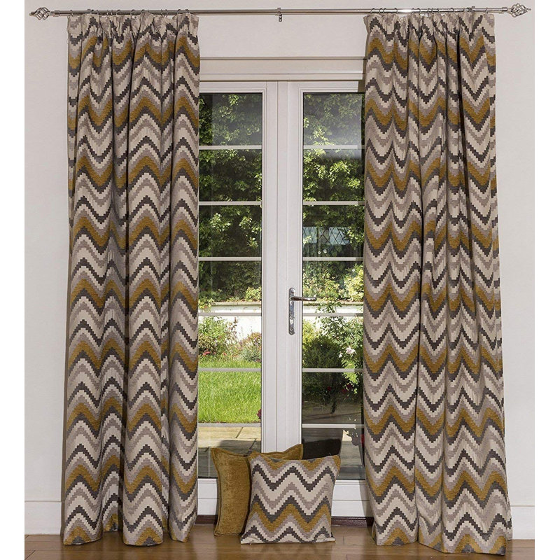 Cynthia Blackout Curtain Pair, 228 W x 137 D cm