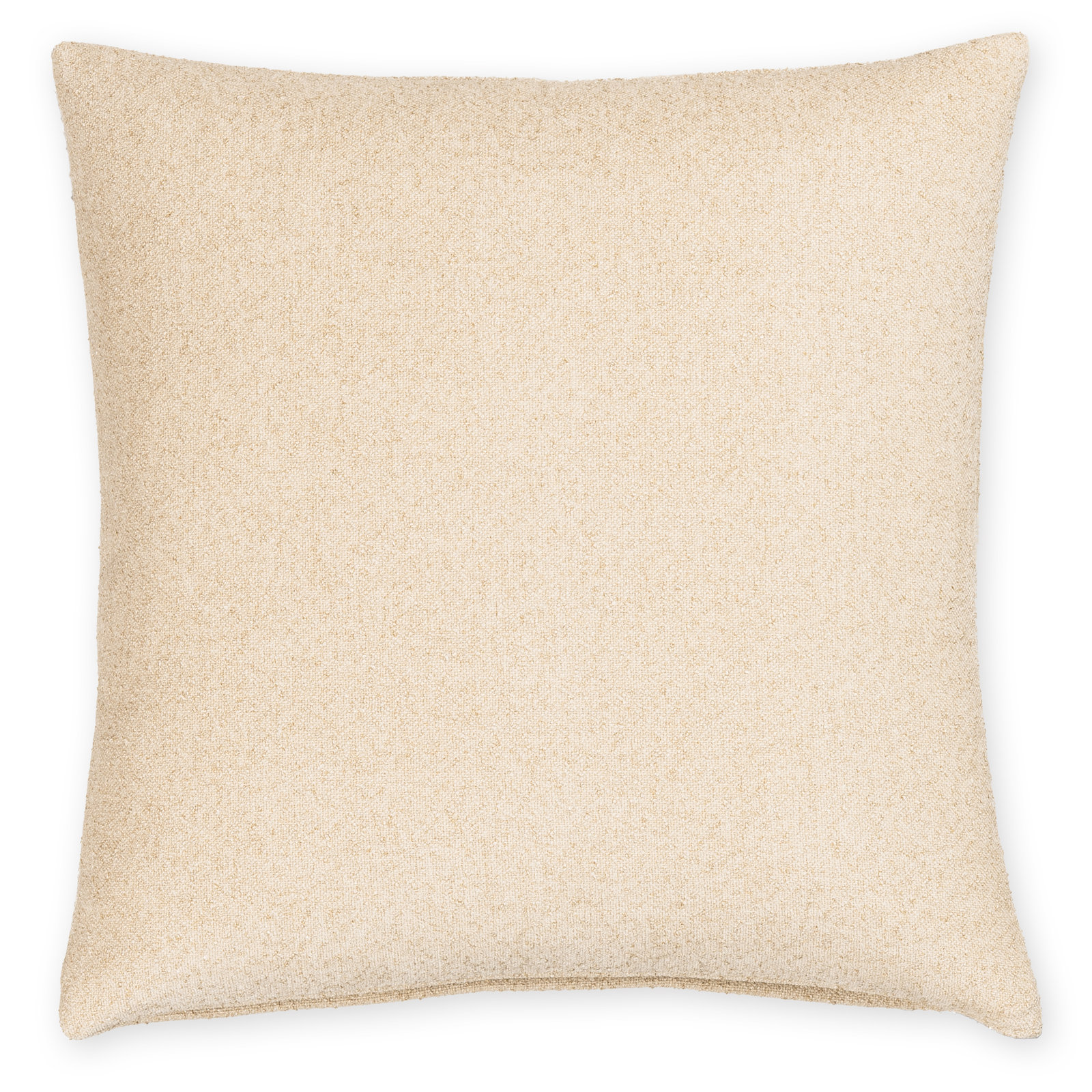 Cascade Textured Accent Pillow, Feather, Tan, Square 16"