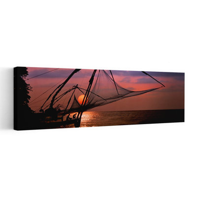 Fishing Nets Cochin India Abstract Coastal Ocean Wall Art