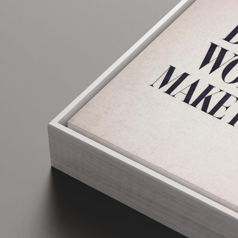 «Dream Big Work Hard Make It Happen», impression de citation encadrée, H 16 po x l 24 po, Blanc